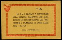 Invito a serata danzante del 1931
